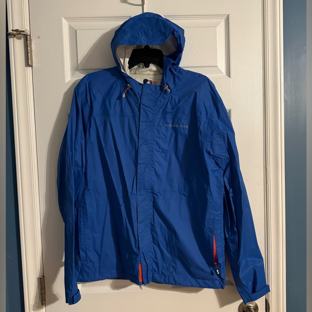 Vineyard Vines Men's Vibrant Blue Raincoat